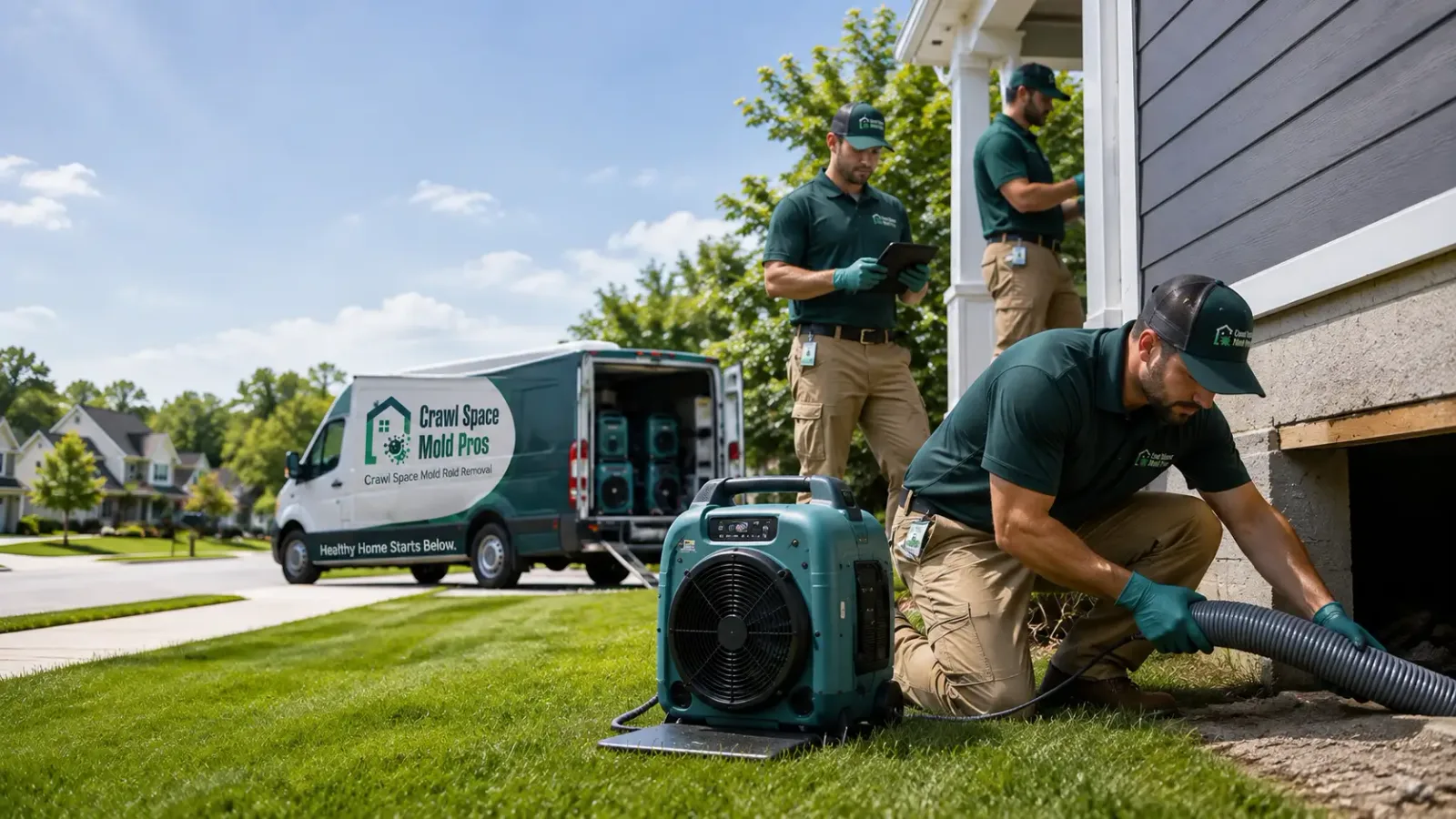 Crawl Space Mold Removal in Bishop Hill, IL